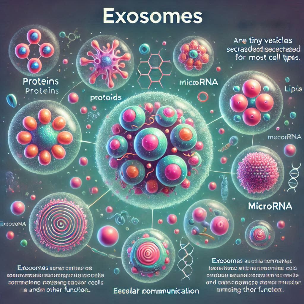 Exosomes contribute to anti-aging, including cellular communication, tissue repair, inflammation reduction, and oxidative stress mitigation.